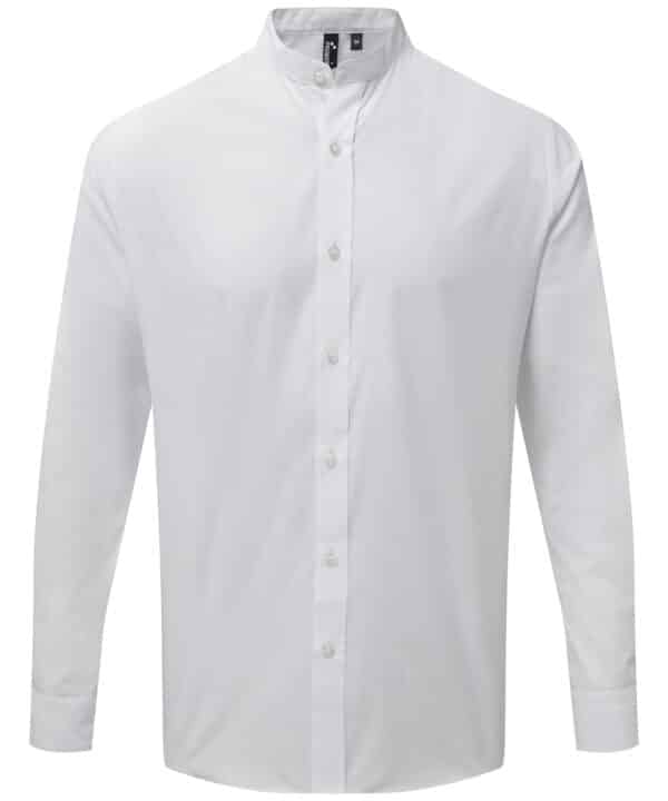 Premier Banded collar grandad long sleeve shirt