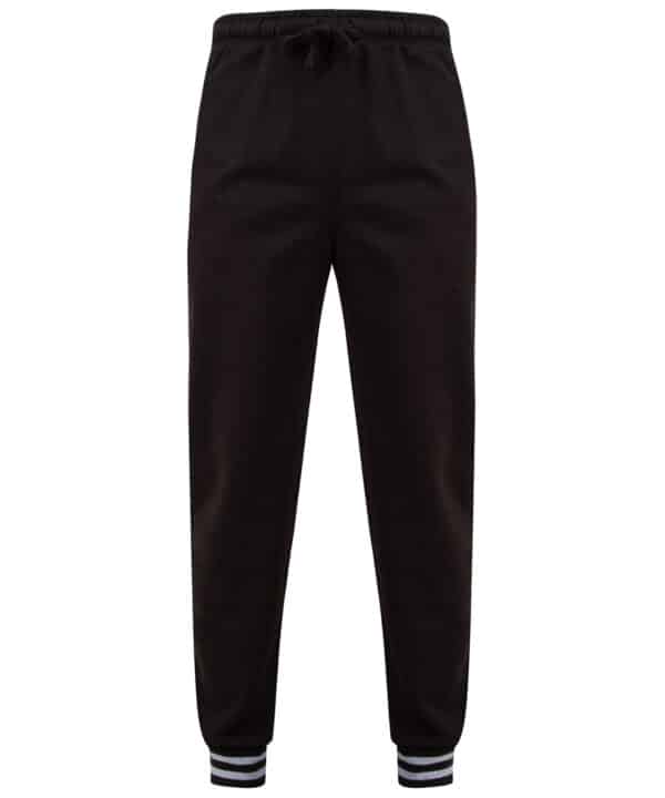 Front Row Joggers with striped cuffs