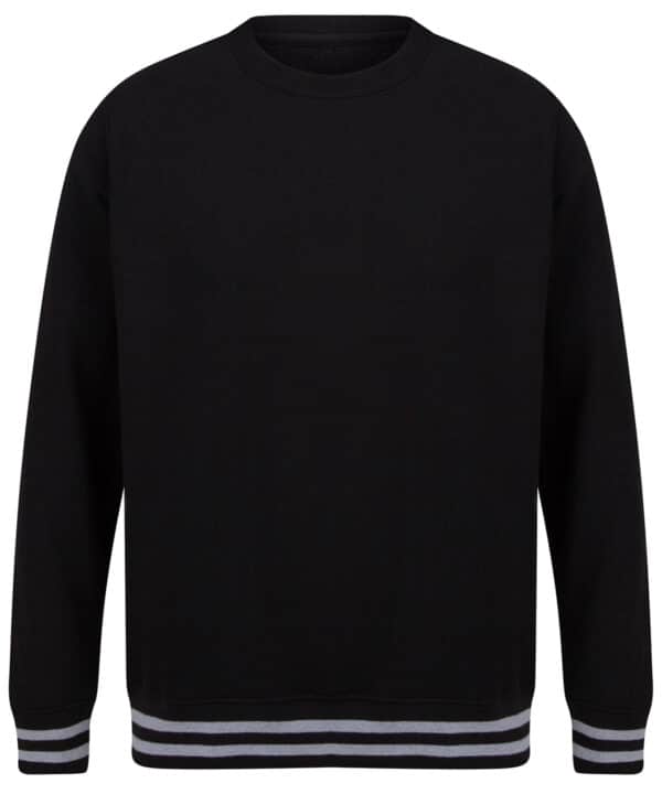 Front Row Sweatshirt with striped cuffs