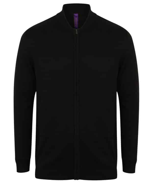 Henbury Unisex zip-through cardigan