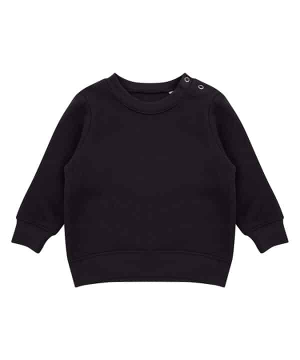 Larkwood Crew neck sweatshirt with shoulder poppers