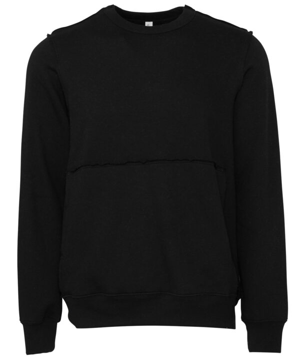 Bella Canvas Unisex raw-seam crew pullover