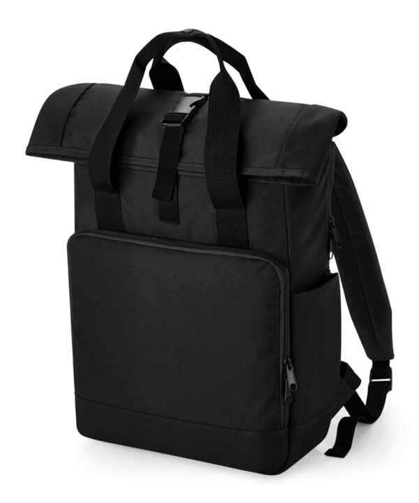 Bagbase Recycled twin handle roll-top laptop backpack
