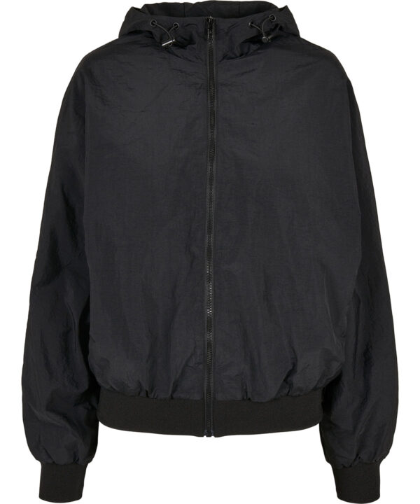 Build Your Brand Women's crinkle batwing jacket