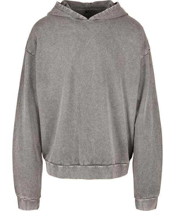 Build Your Brand Acid washed oversize hoodie