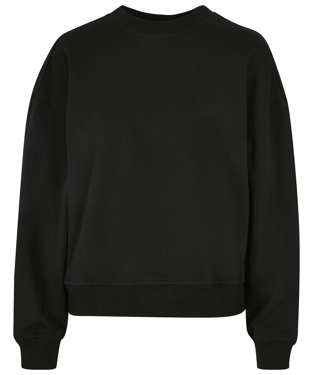 Build Your Brand Women's oversized crew neck sweatshirt