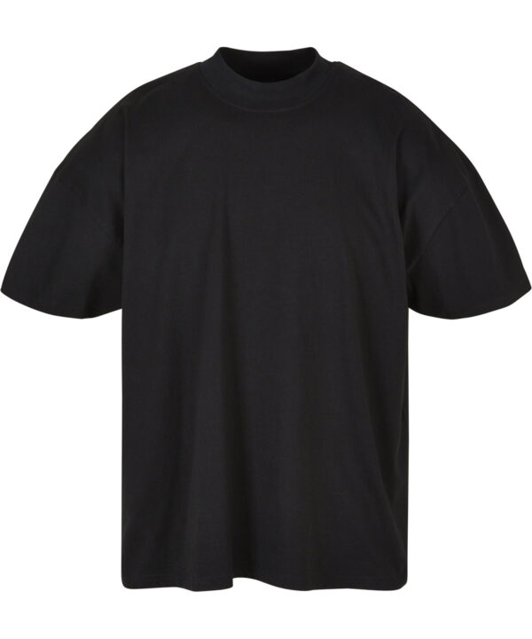 Build Your Brand Oversized mock neck tee