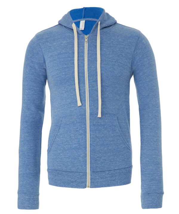 Bella Canvas Unisex triblend full zip hoodie
