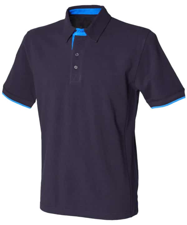 Front Row Contrast piqué polo shirt