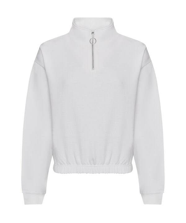 AWDis Just Hoods Women's cropped ¼-zip sweat