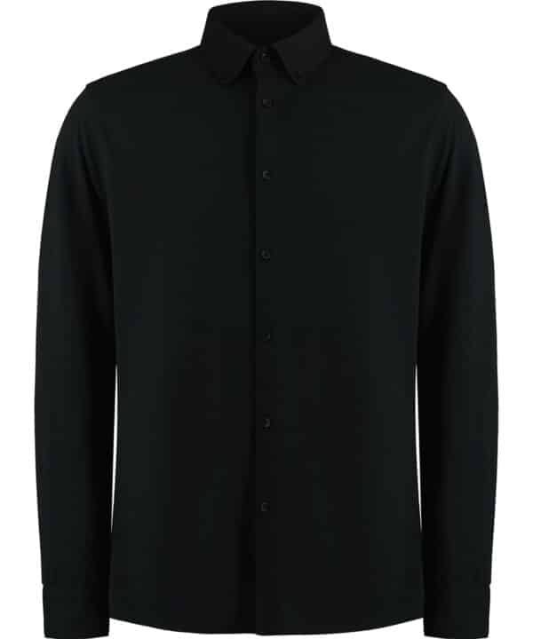 Kustom Kit Long sleeve Superwash® 60° piqué shirt (tailored fit)
