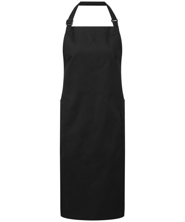 Premier Recycled polyester and cotton bib apron, organic and Fairtrade certified
