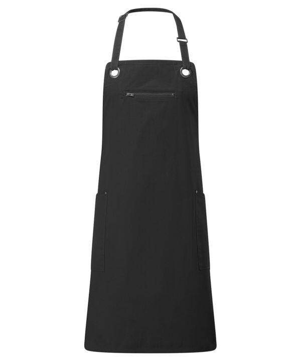 Premier Barley' contrast stitch sustainable bib apron