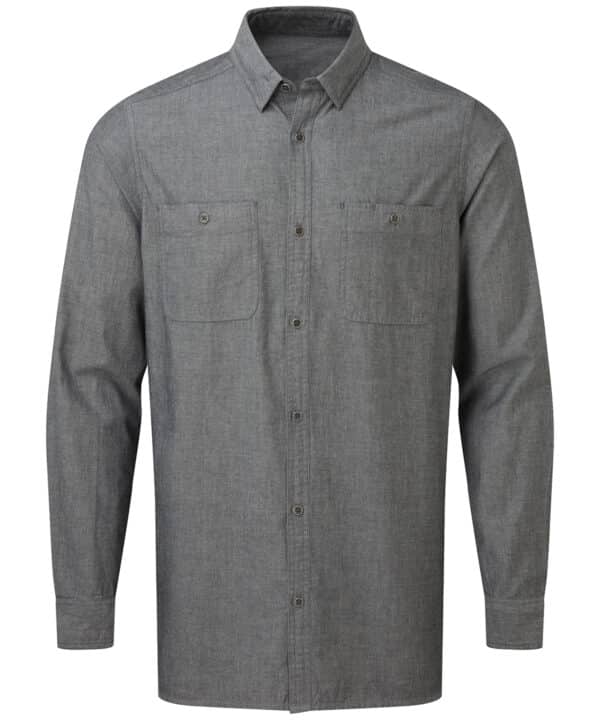 Premier Men's Chambray shirt, organic and Fairtrade certified