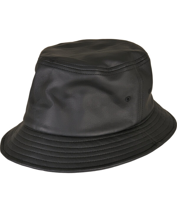 Flexfit by Yupoong Imitation leather bucket hat (5003IL)