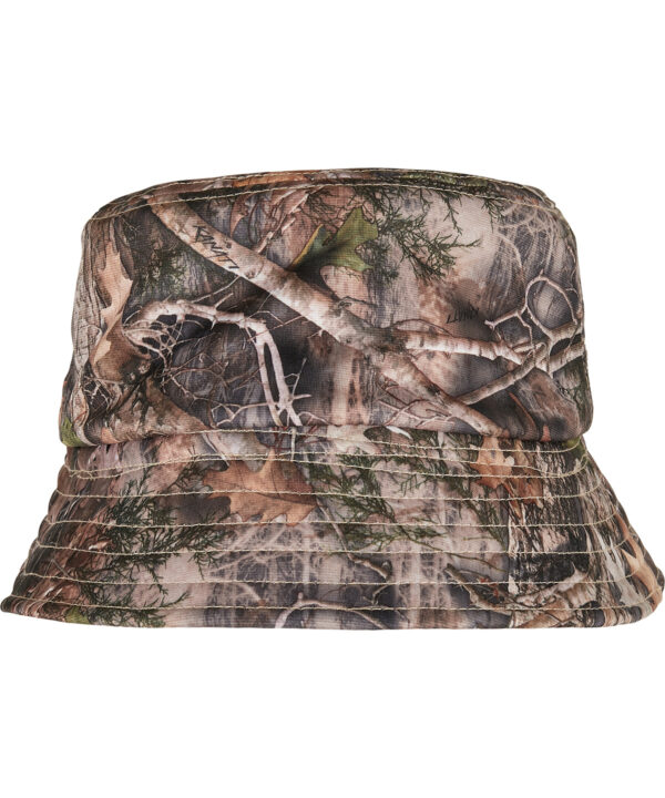 Flexfit by Yupoong Sherpa real tree camo reversible bucket hat (5003RS)